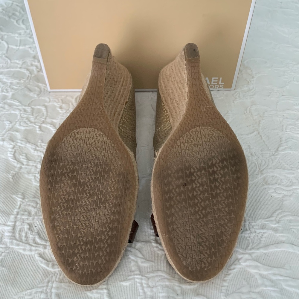 Gold Open Toe Wedge - image 5